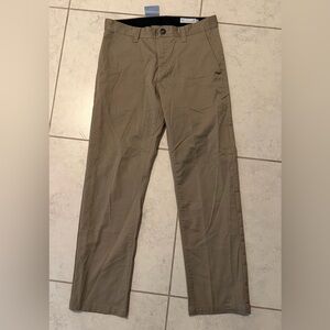 NWT Volcom Frickin Regular Stretch Chino Pants - Khaki - Size 31